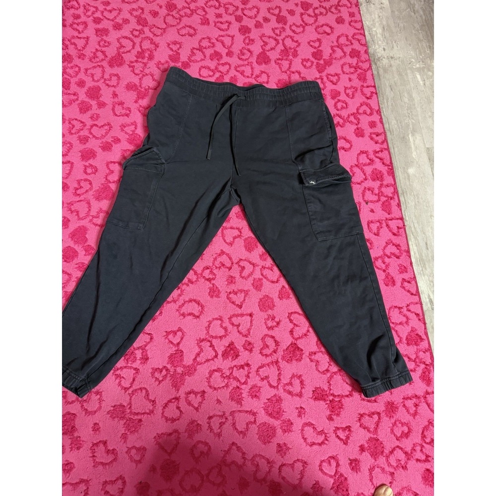 Joy Lab Womens Sweatpants Black Joggers Size XXL Drawstring A1-0105